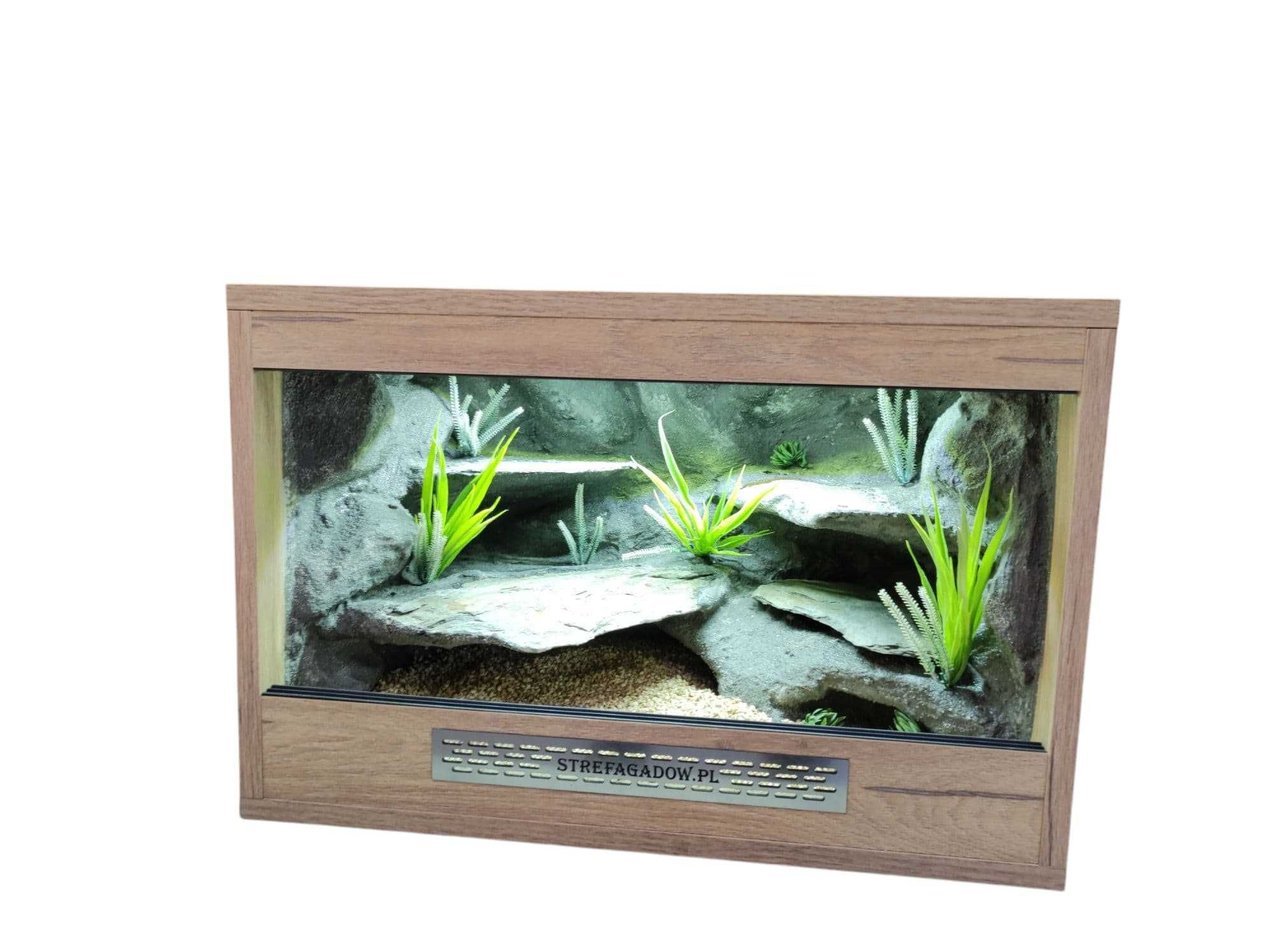 Terrarium pustynne nr717 60/40/40 dla gekona lamparciego DOSTĘPNE