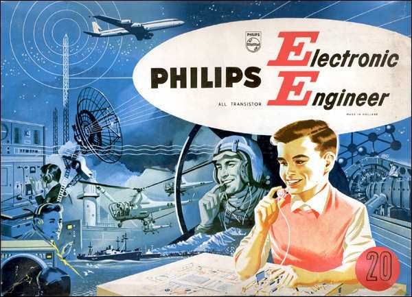 KIT da Philips Electronic Engineer com 20 montagens (1965)