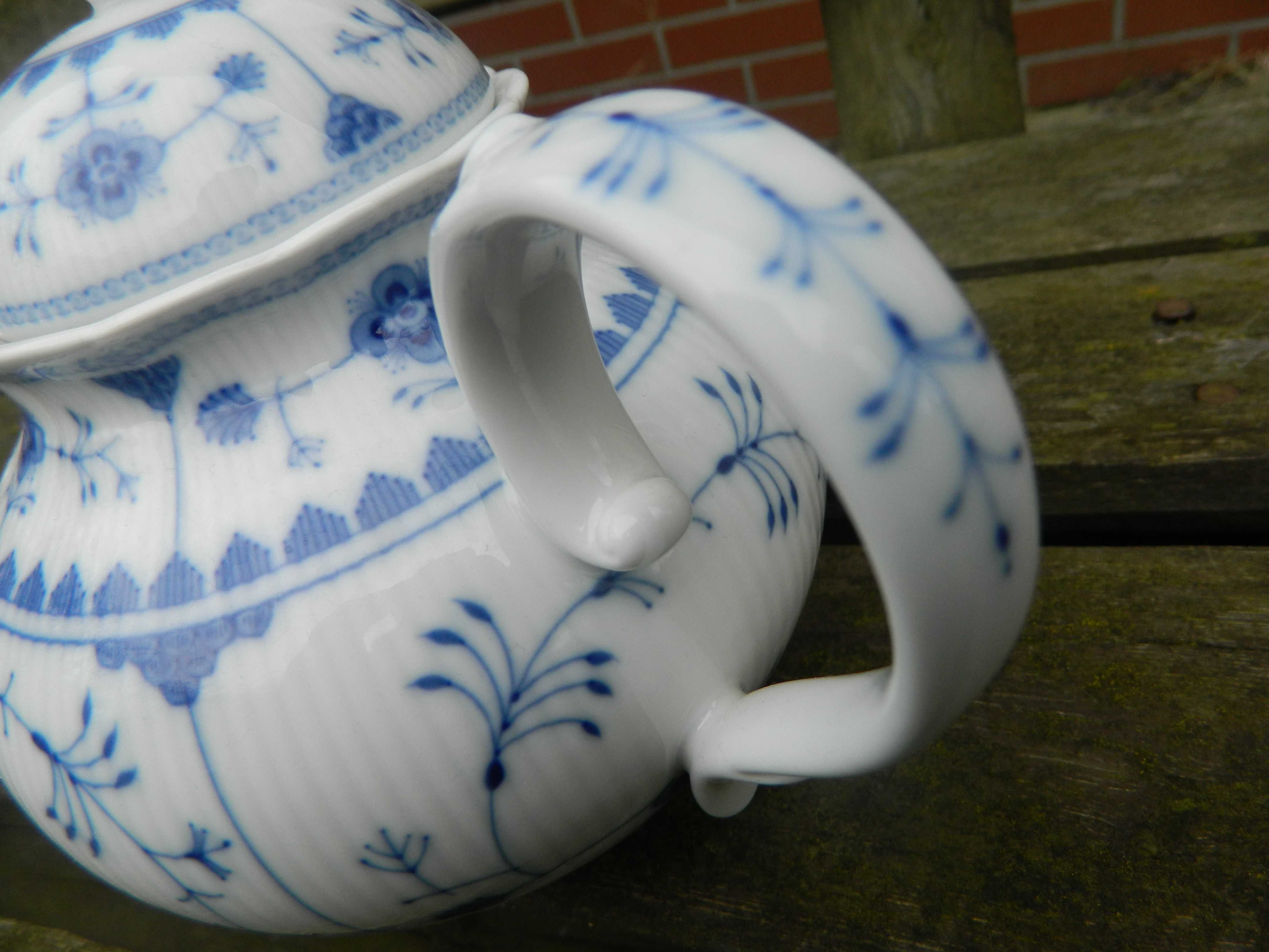 KAISER ECHT KOBALT dzbanek imbryk do herbaty herbaciany  porcelanowy
