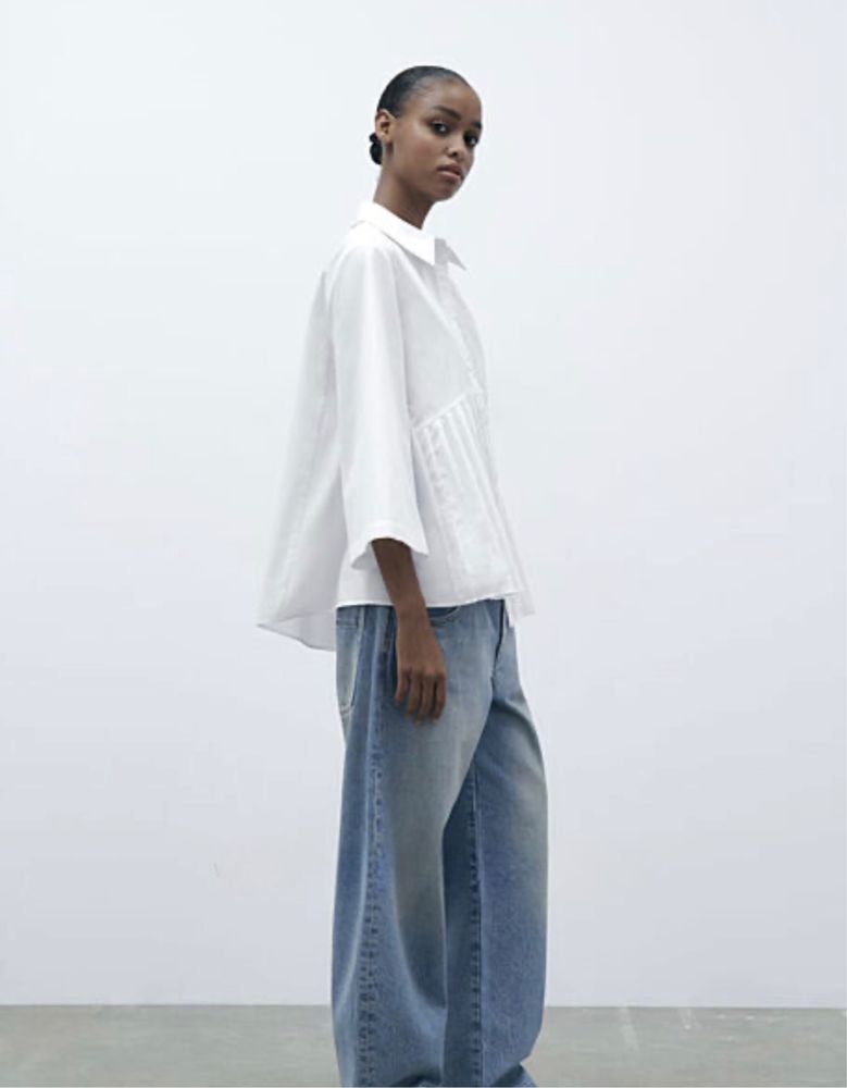 Блузка рубашка ZARA оригінал нова S-XS