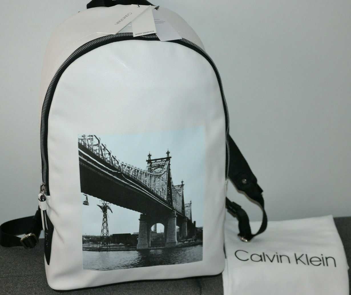 Nowy CALVIN KLEIN Andy WARHOL Duży Plecak + Worek Oryginalny