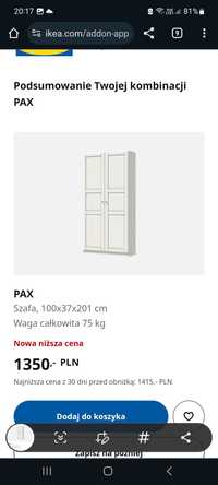 Szafa  PAX. Ikea
