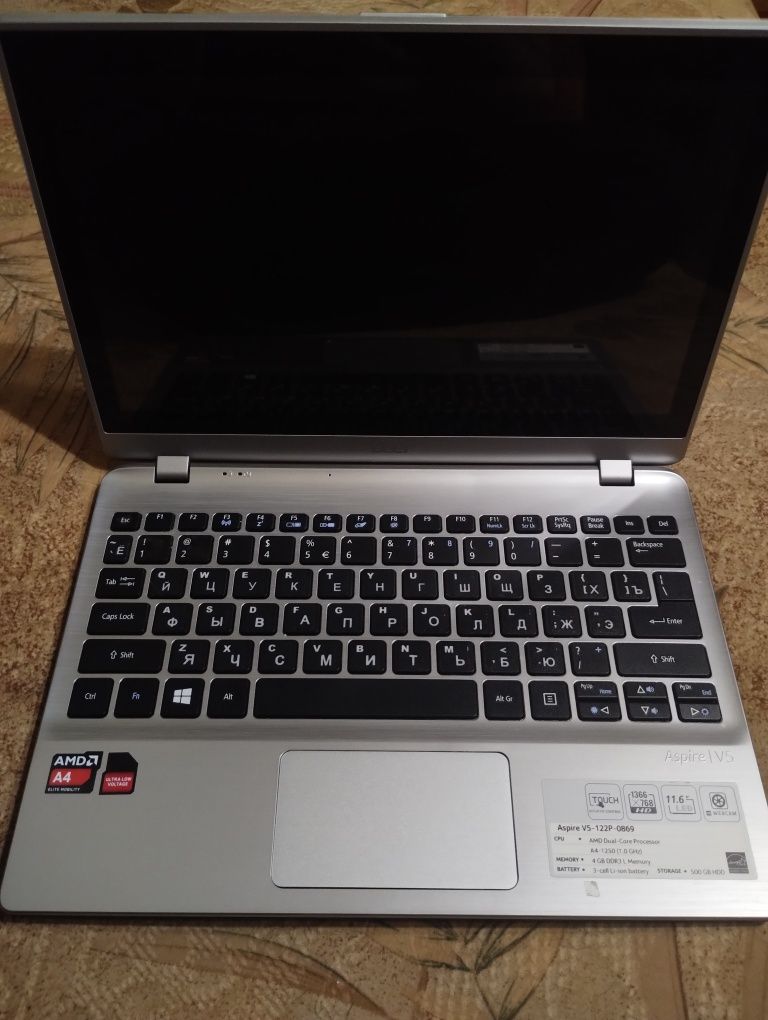 Нетбук Acer сенсорний 11,6"