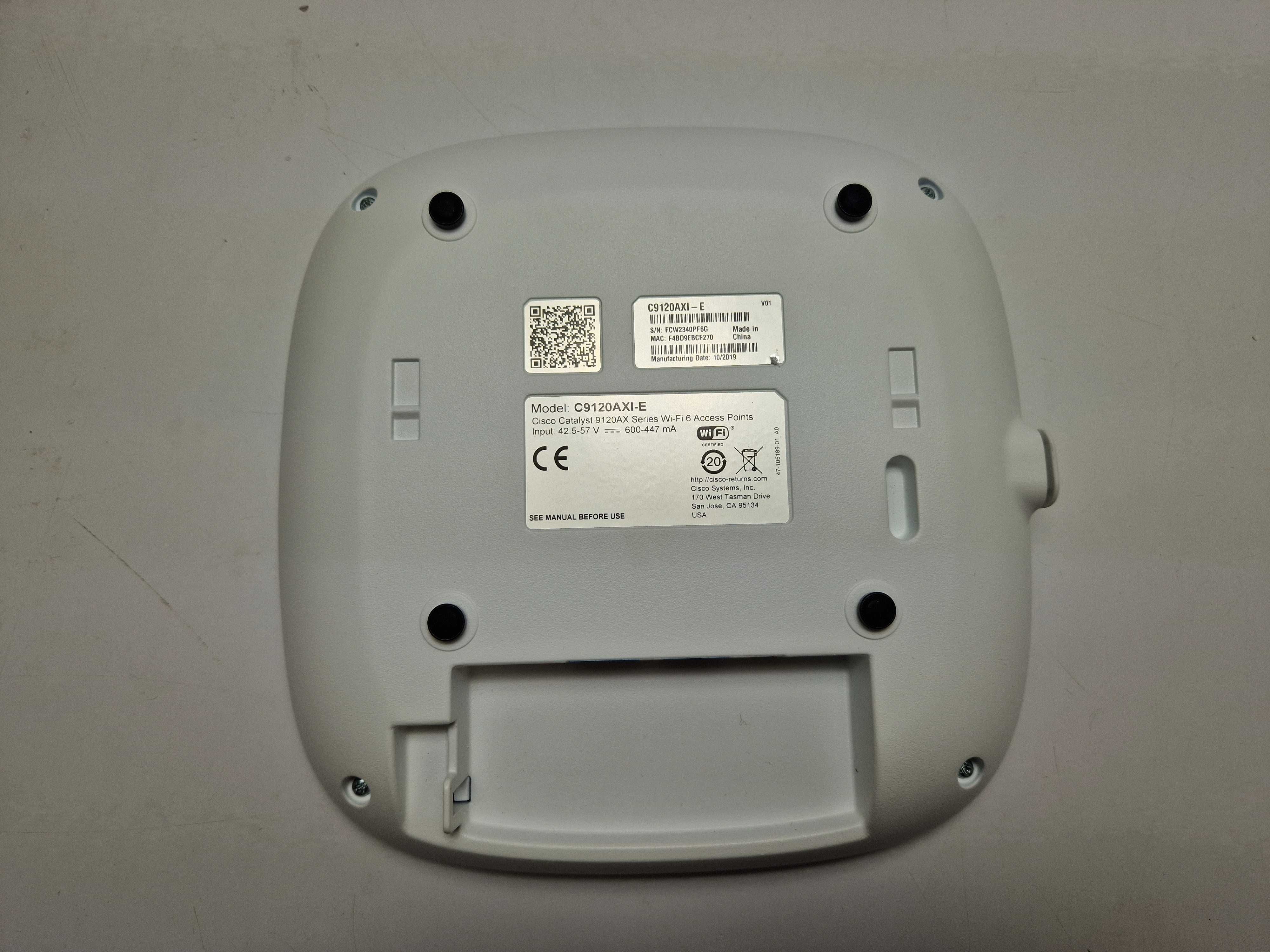 Access point Cisco Ctalyst 9120AX Model:C9120AXI-E