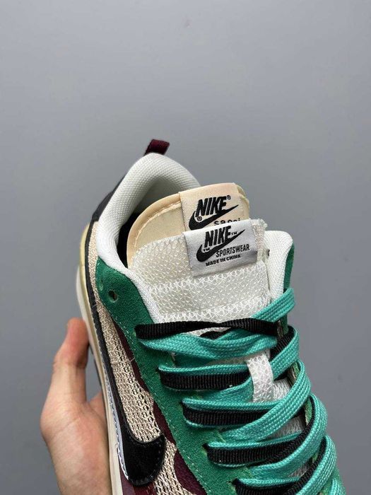 Мужские кроссовки Sacai x Nike Vaporwaffle ‘Villain Red’ Размеры 40-45