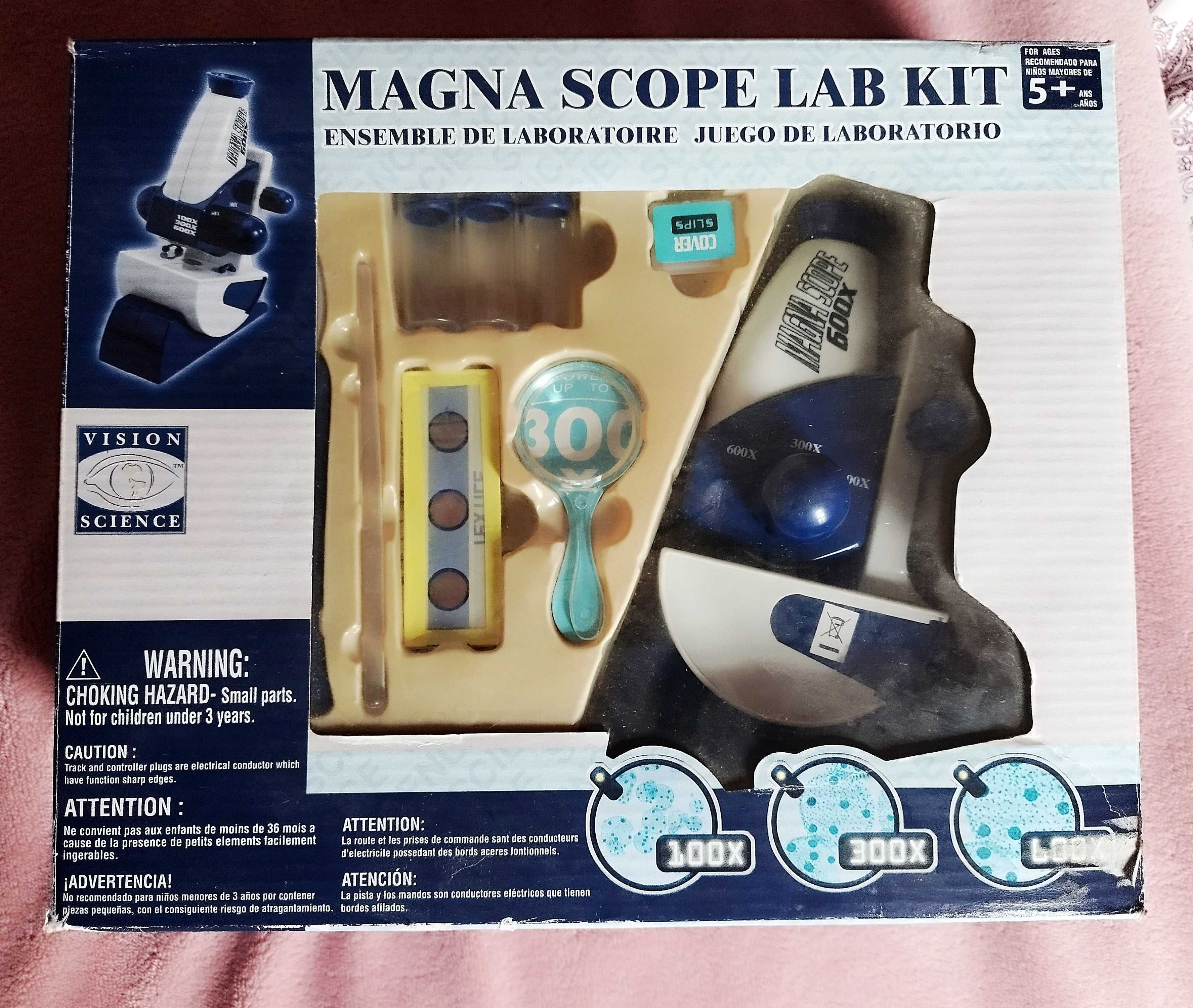 Microscópio - Magna scope lab kit (Na CAIXA)