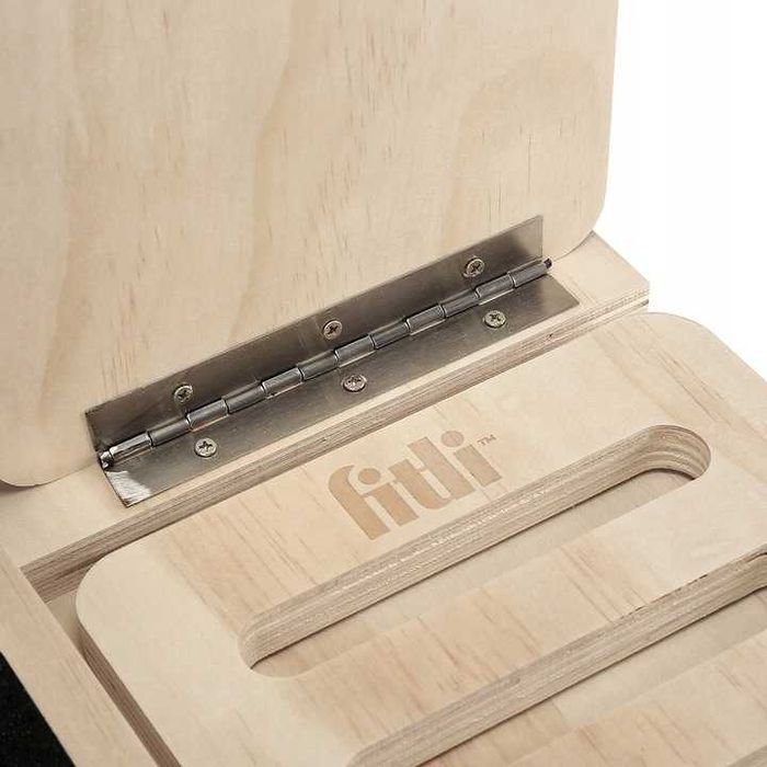 Drewniana platforma do rozciągania łydek regulowana 150kg fizjoterapia