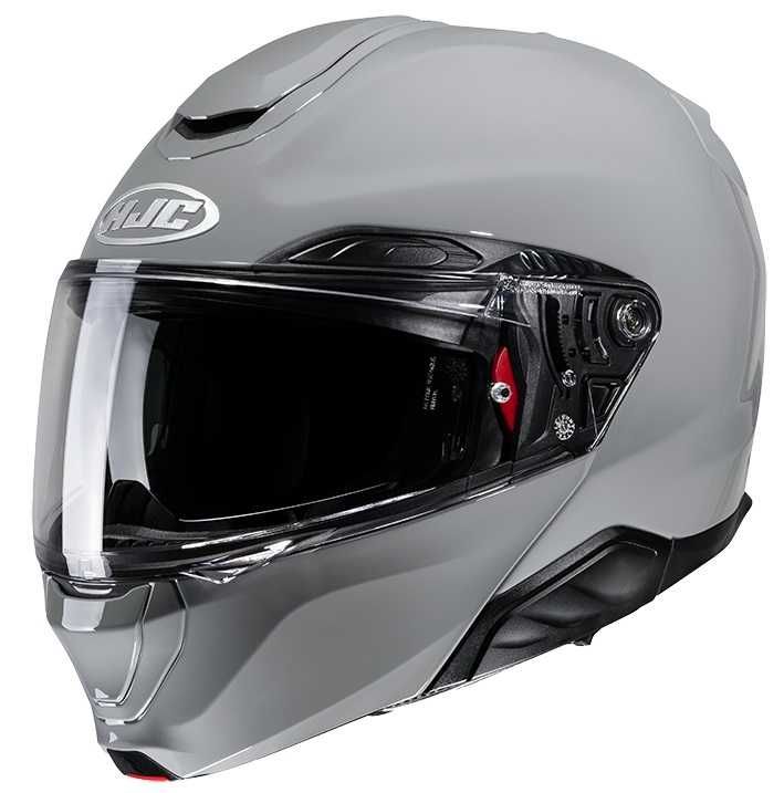 Kask motocyklowy HJC RPHA 91 Mono Color Biały Czarny Szary.
