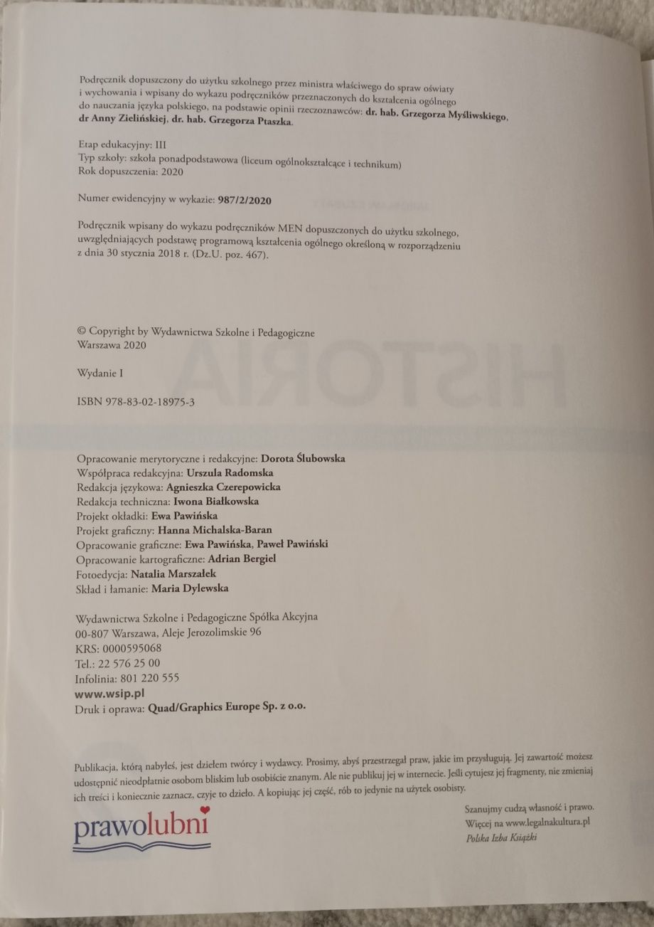Podręcznik historia 2 zakres podstawowy