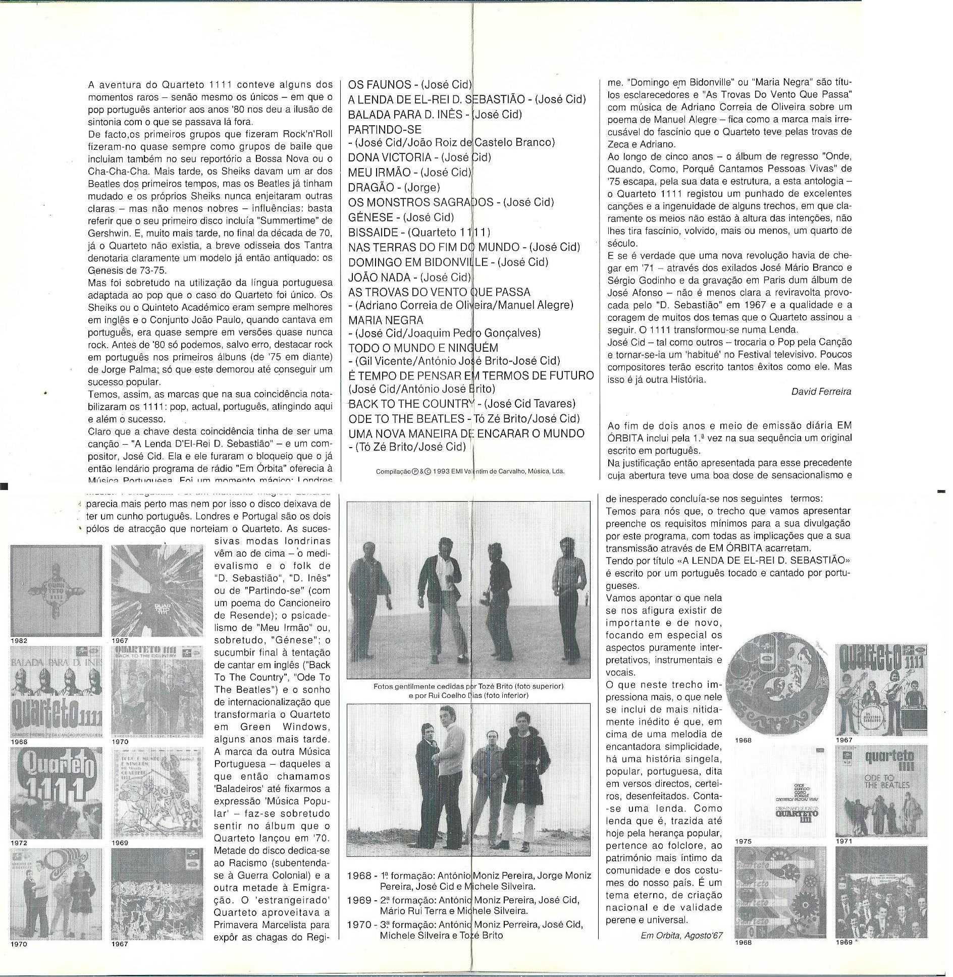Quarteto 1111 - - - - - A Lenda do Quarteto 1111 - - - - - CD