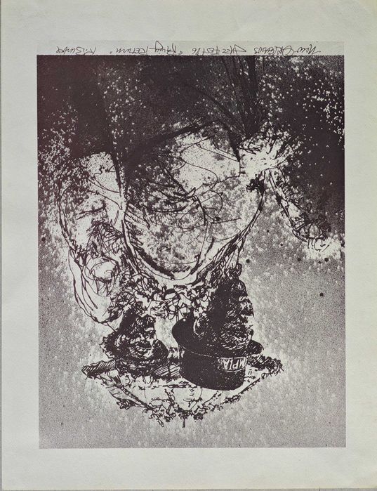 Jazz 4 x litografie w ramie  Four Jazz scenes New Orlean Kenneth Burke