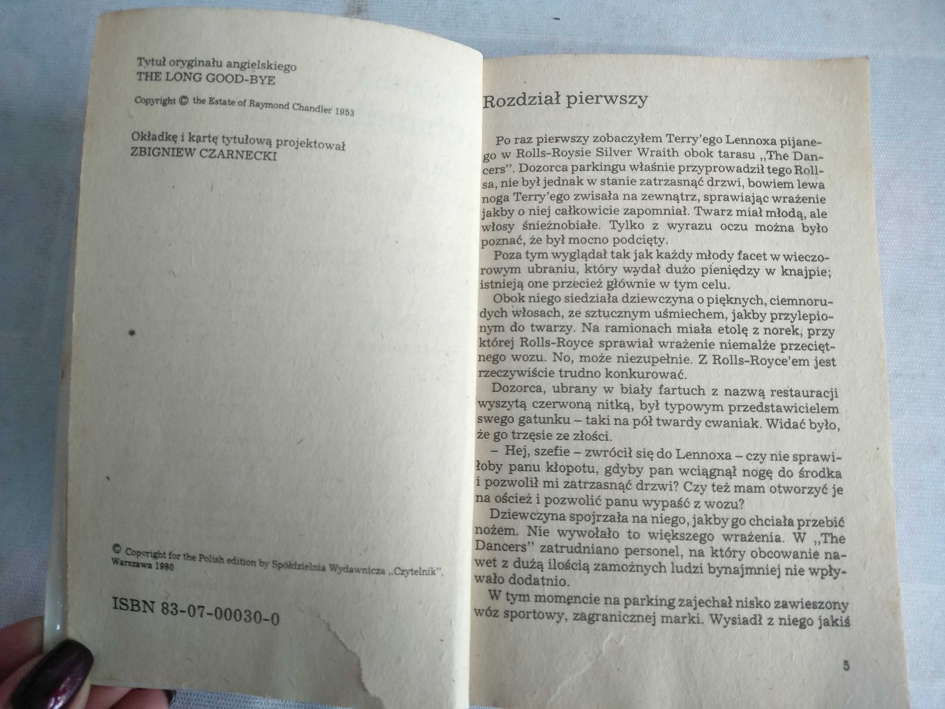 "Długie pożegnanie" Raymond Chandler