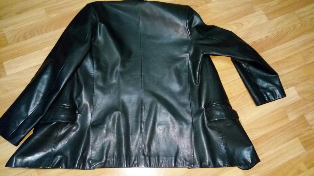 Пиджак кожа плотная