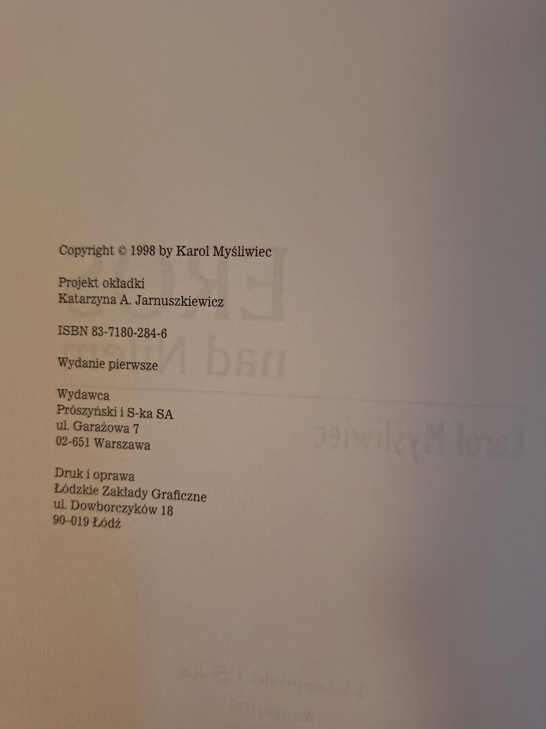 Karol Myśliwiec,  "Eros nad Nilem"