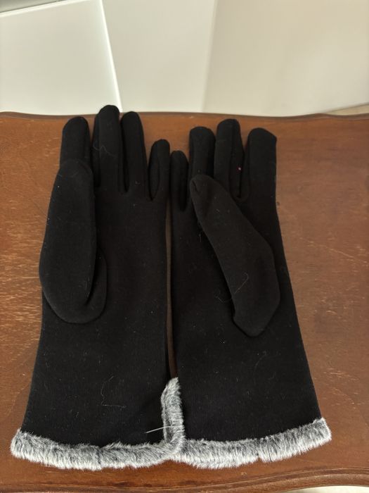 Rękawiczki czarne logowane