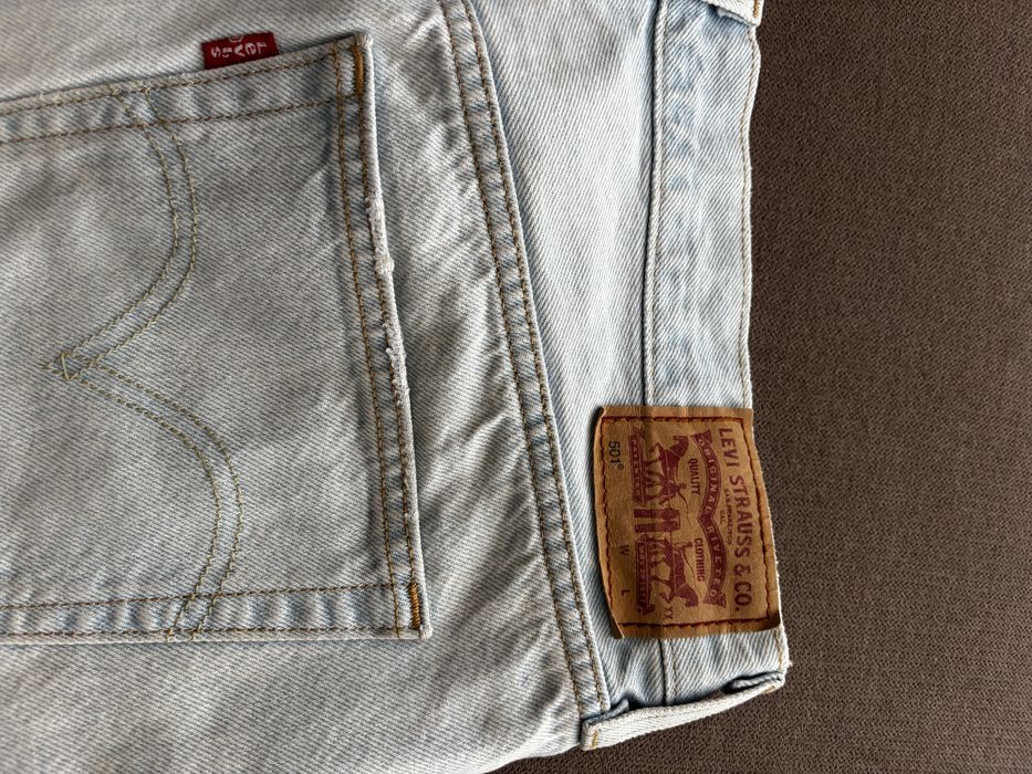 Calções ganga clara Levis