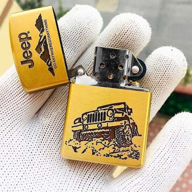 Запальничка Zippo Jeep Gold бензинова нова в коробці