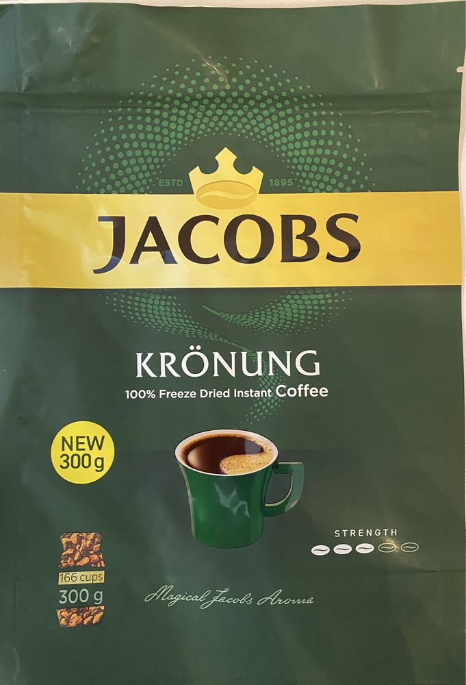Кофе Якобз кронунг Jacobs Krönung 300гр.