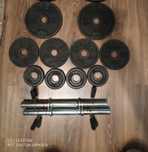 Hantle hantelki krążki gryfy  10kg obciążenia 28 mm