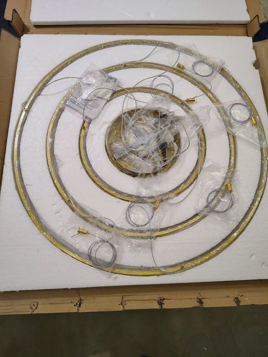 Lampa wisząca złote ringi