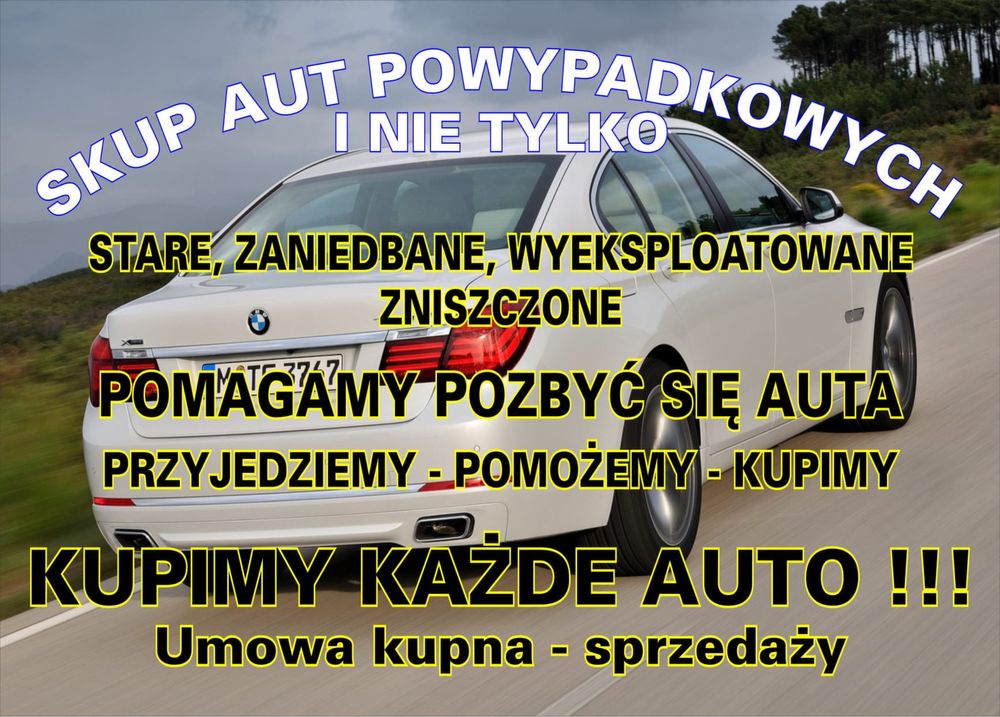 Skup Aut Samochodów-Kupimy każde auto-Gotowka od ręki!.