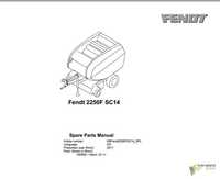 Katalog części prasa fendt 2250