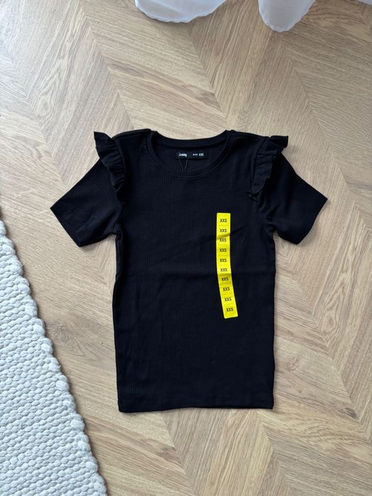 Nowy Prążkowy T-shirt