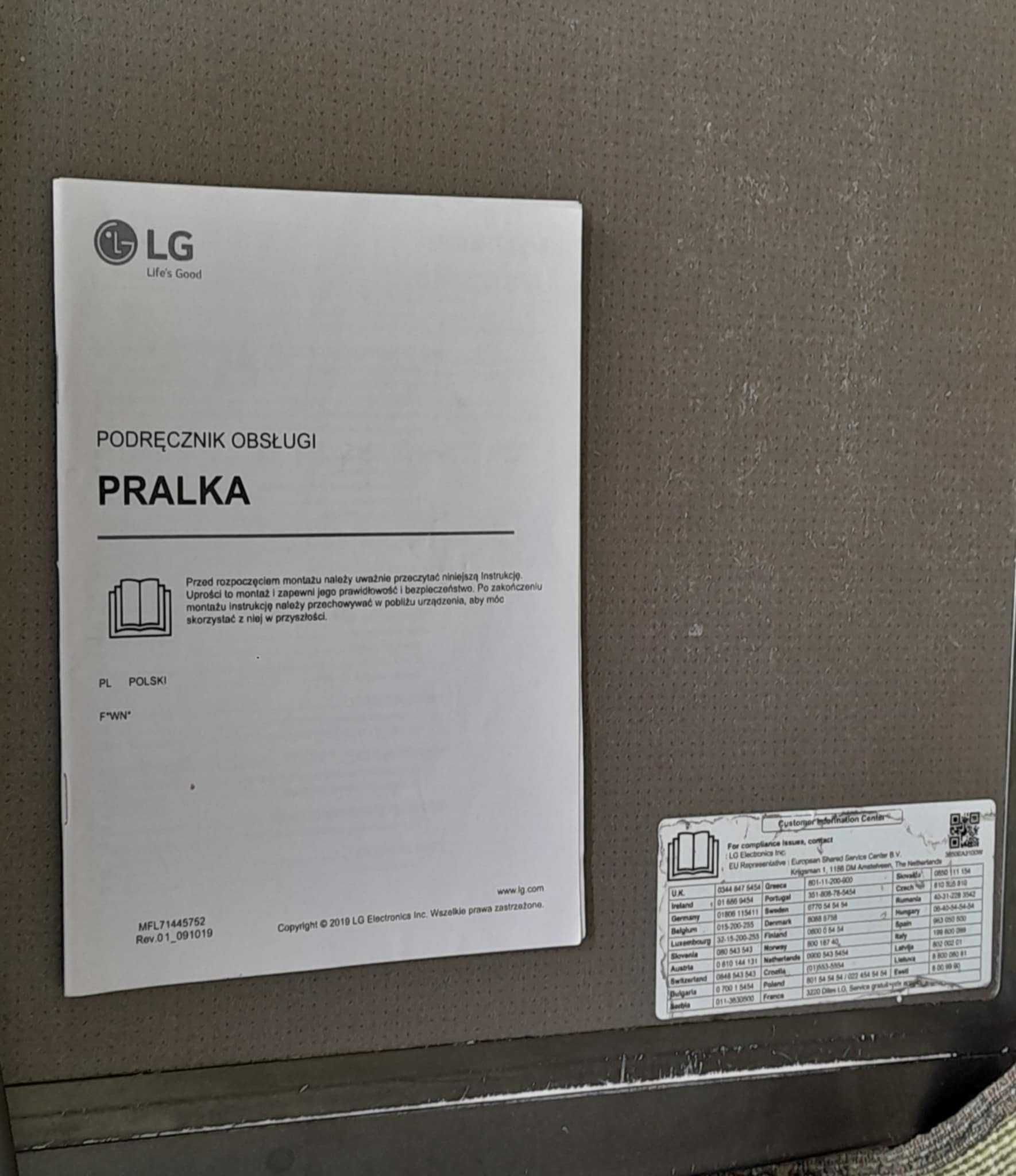 Pralka LG 7Kg Vivace V400 Slim 7kg Steam 1200rpm ThinQ