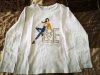 T-shirt manga comprida branca - menina - 10 anos, 140 cm - Mayoral