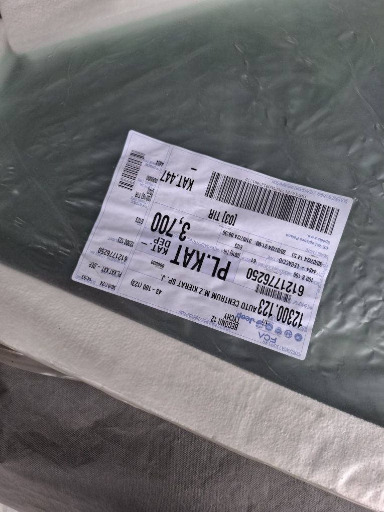 Szyby drzwi fiat tipo cena za komplet przednich szyb