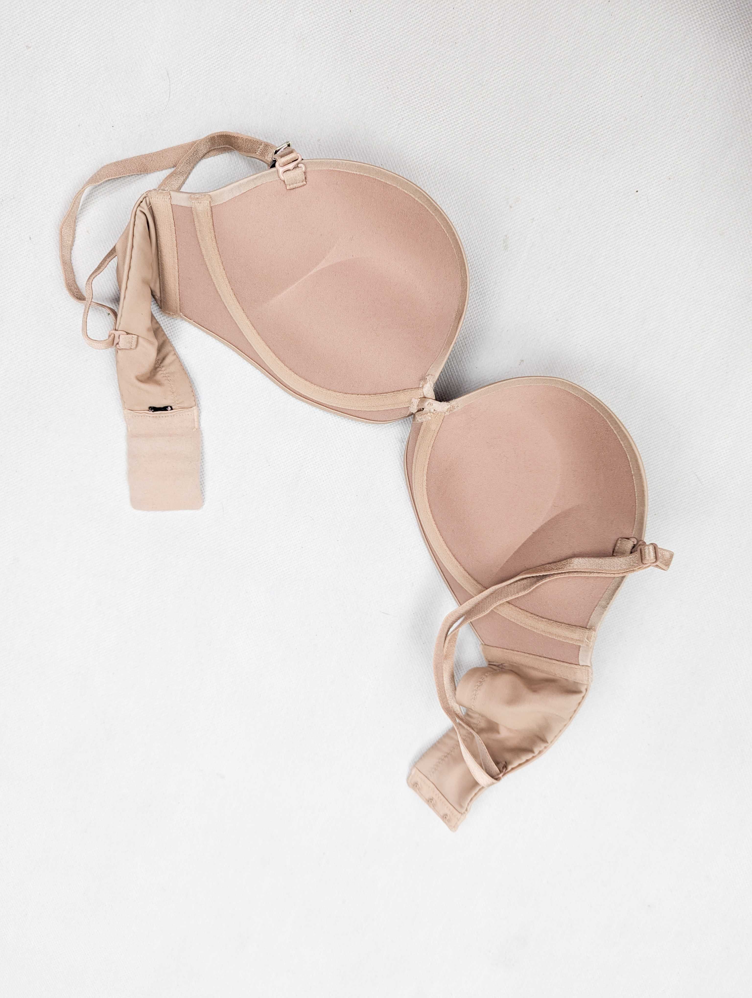 Victoria's Secret bombshell 2 caps size beżowy biustonosz 32 C