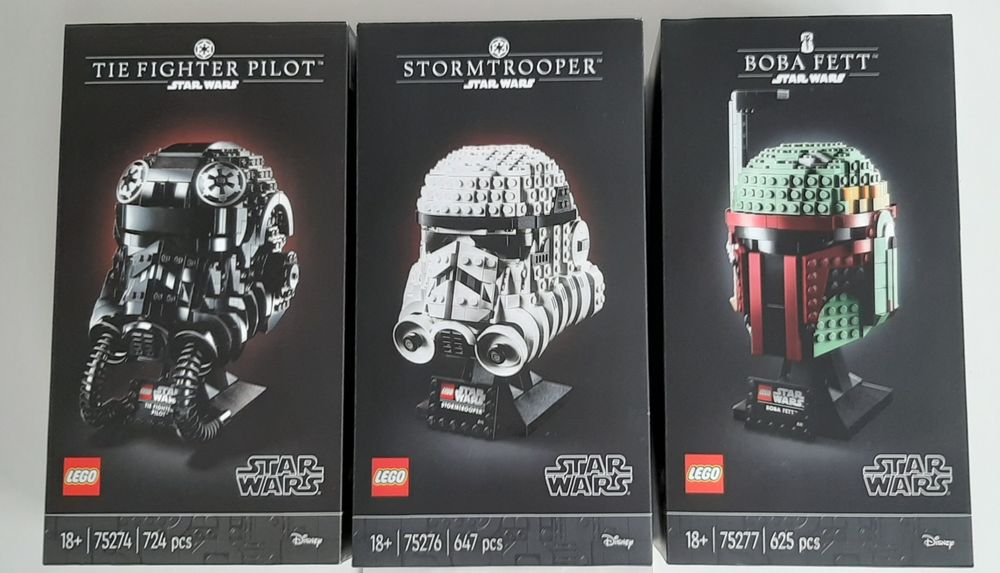 Lego Star Wars  Helmets / Bustos 75274 #75276 #75277. Selados.