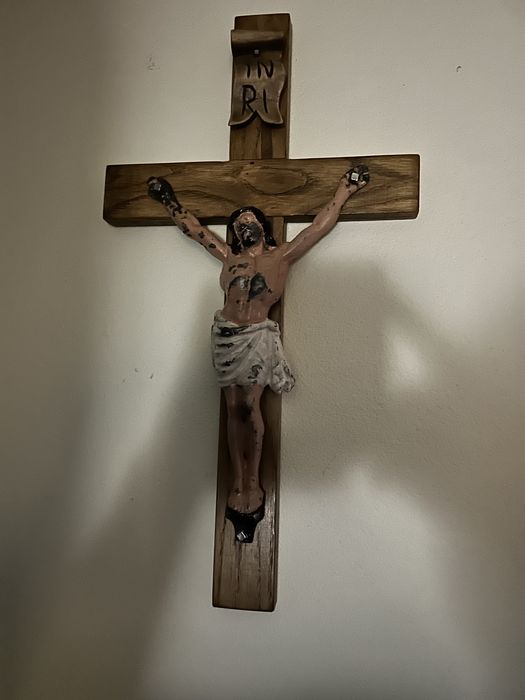 Krzyż dębowy ręcznie robiony