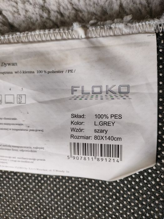 Dywan Shaggy szary
