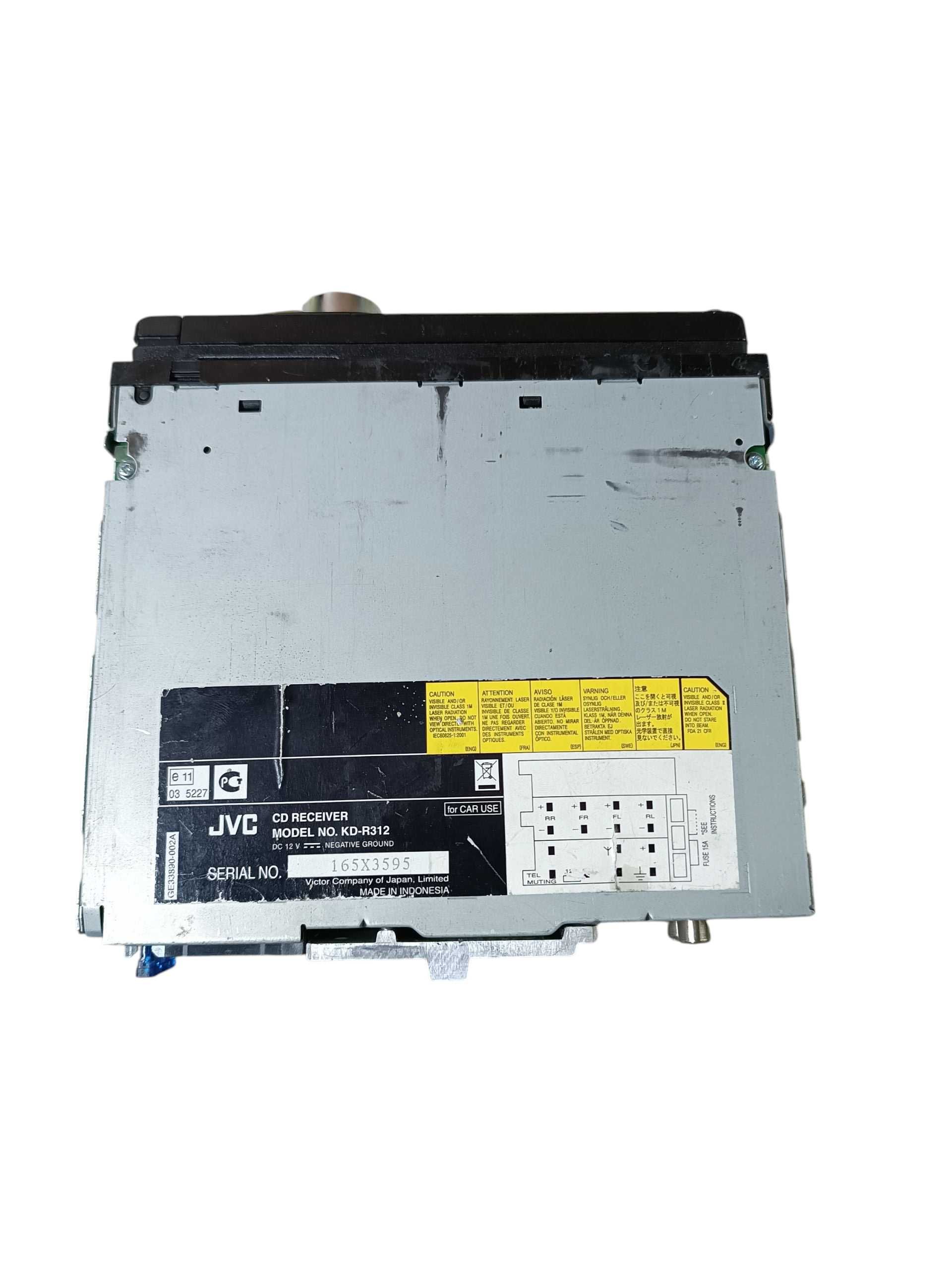 Radio Samochodowe Radioodtwarzacz JVC KD-R312 Aux CD MP3