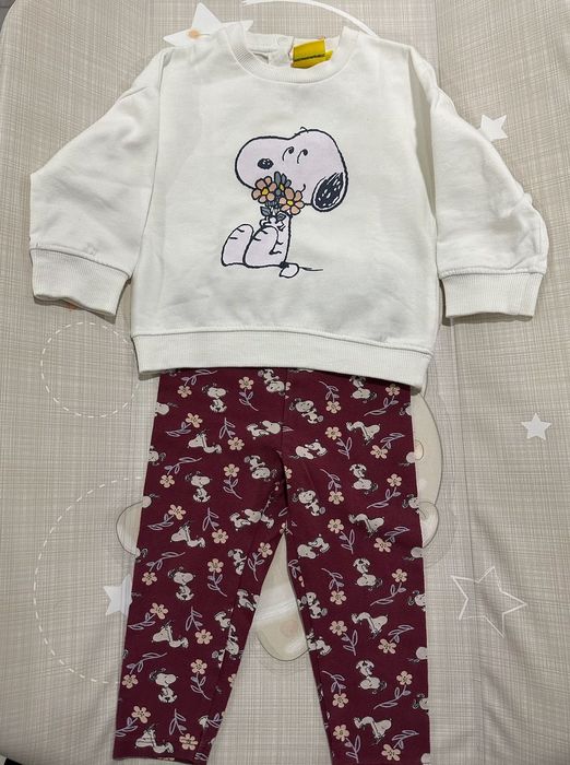 Conjunto Camisola + Leggings Snoopy (12-18M)