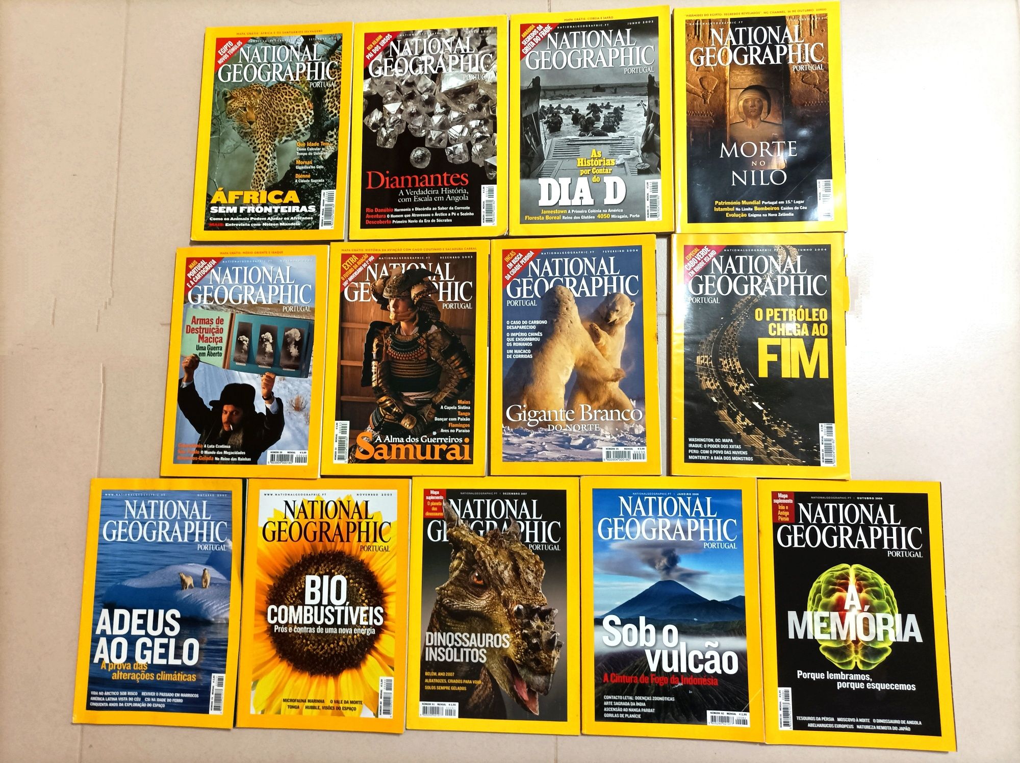 Revistas National Geographic antigas (2001 a 2008)