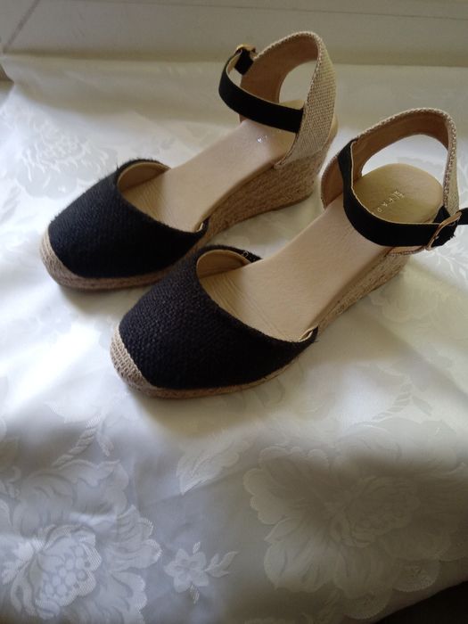 Босоніжки Papaya, жіночі, з рогожкою, тканина вверх