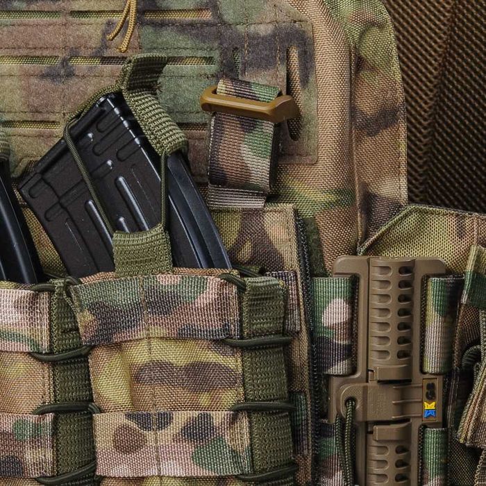 Бронежилет 6 класу ДСТУ полегшений, захист боків та паху. Мультикам.