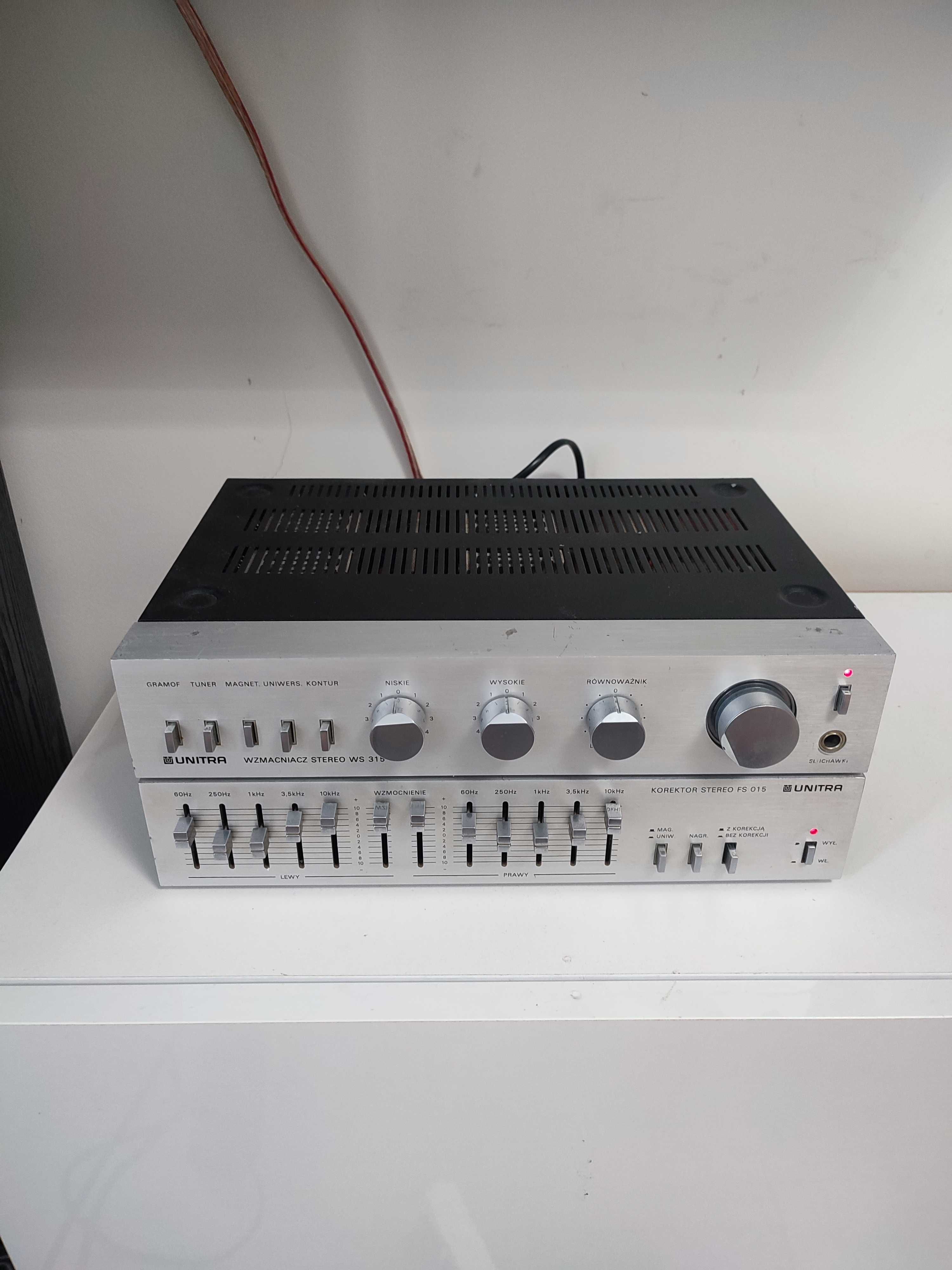 Mini wieża unitra korektor equalizer ws315, fs015
