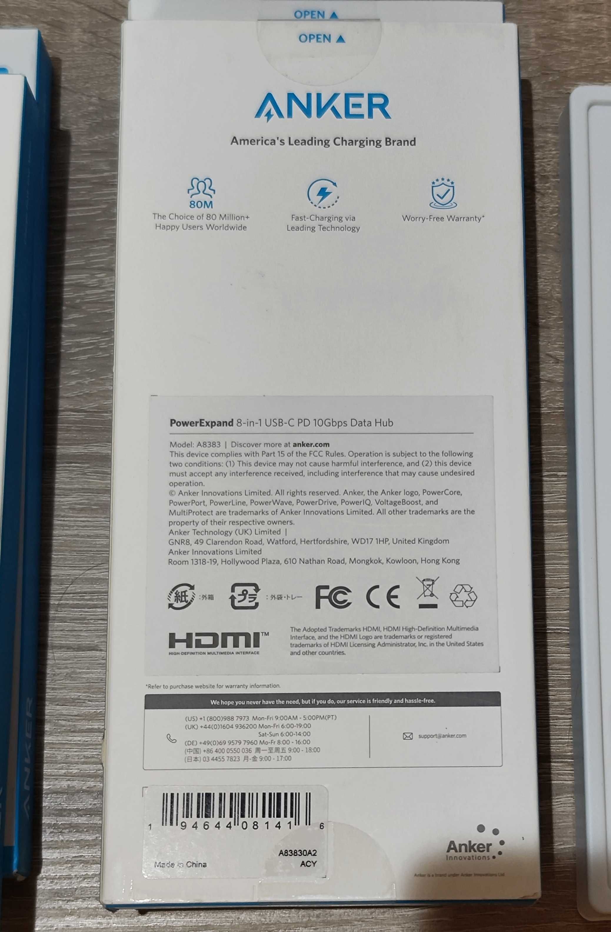 Anker PowerExpand 8-в-1 USB-C PD 10 Гбіт/с Media Hub (A8383)