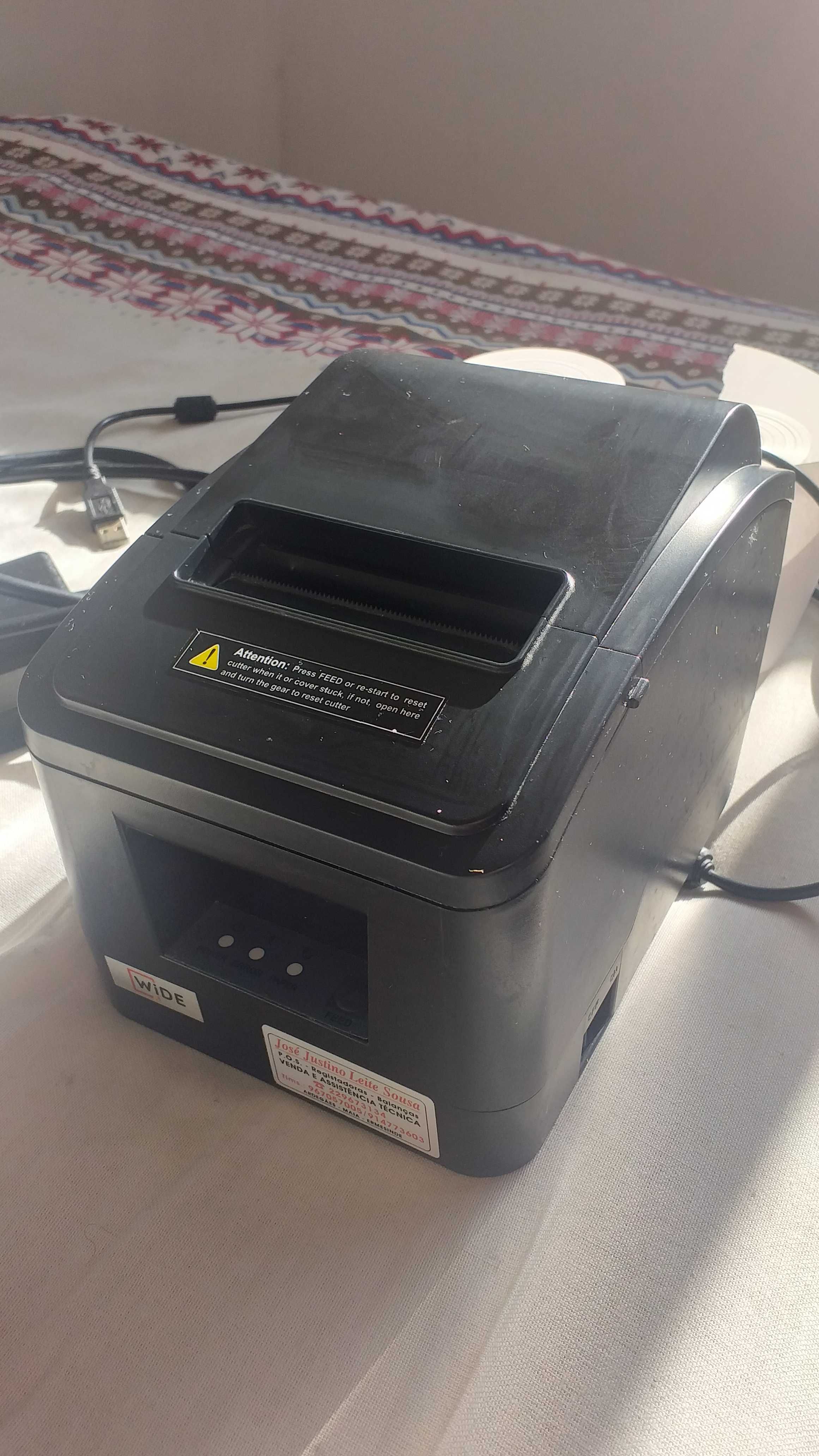 Impressora de recibos POS com cortador automatico
