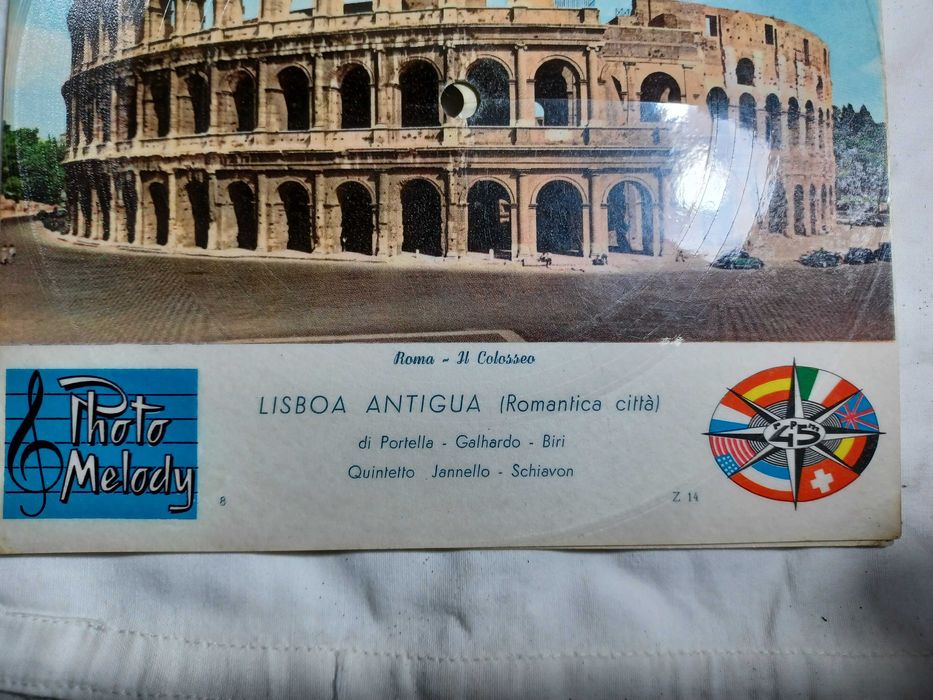 3 Discos postal musicais italianos anos 50.
Raridades