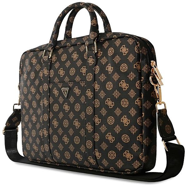 Torba Guess 4G Peony Front Pocket Zipper Triangle Logo na laptopa 16"