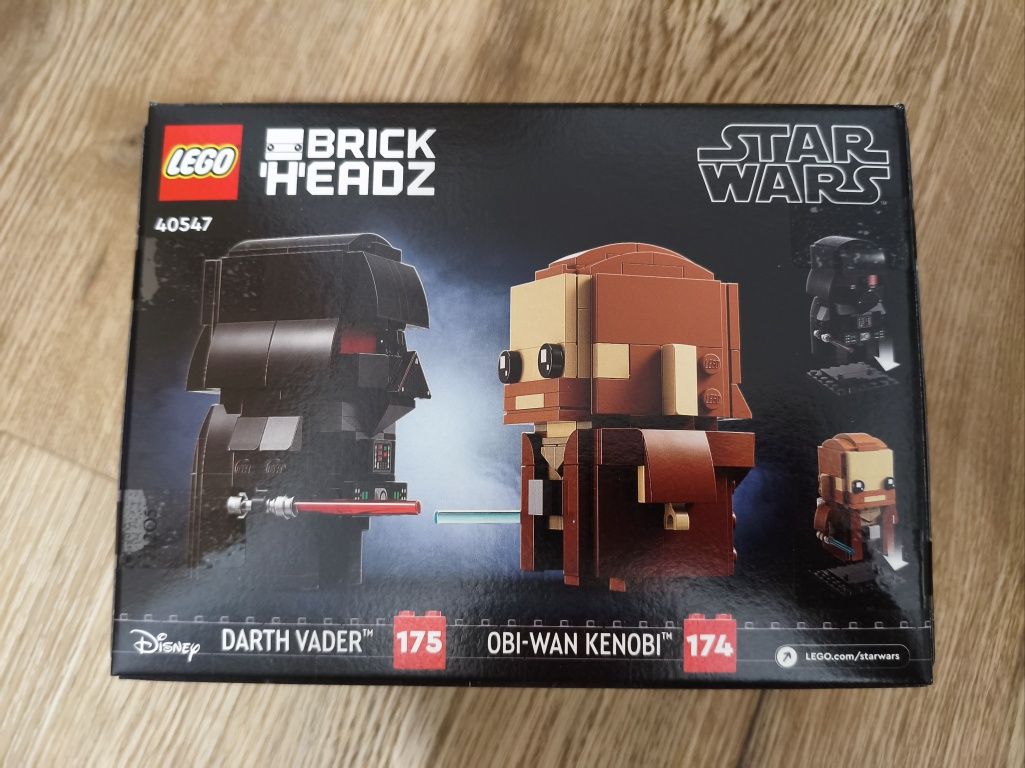 LEGO Brickheadz Darth Vader i Obi Wan Kenobi Star Wars 40547