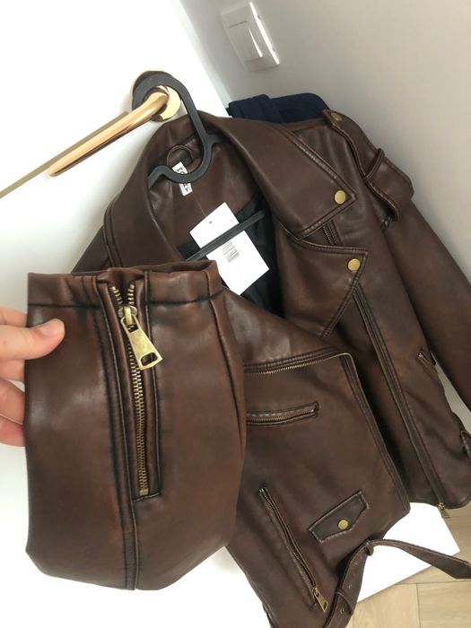 Kurtka brąz skóra nowa z papierową metką okazja