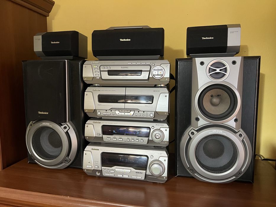 Wieża segmentowa Technics SC-EH750 Komplet Sprawna Znieniarka Pilot