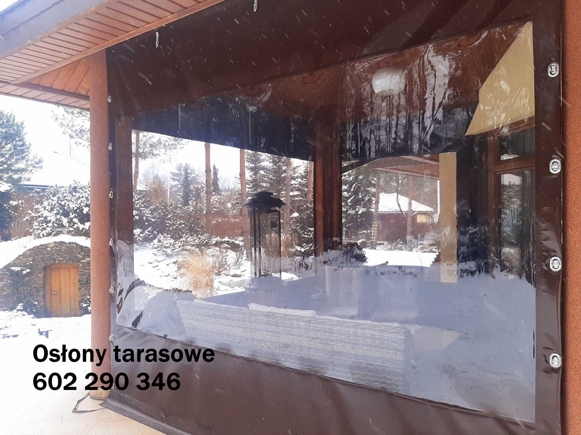 Plandeka na zadaszenie tarasu, przezroczyste plandeki na zamówienie.