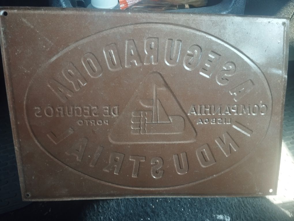 Chapa seguros antiga