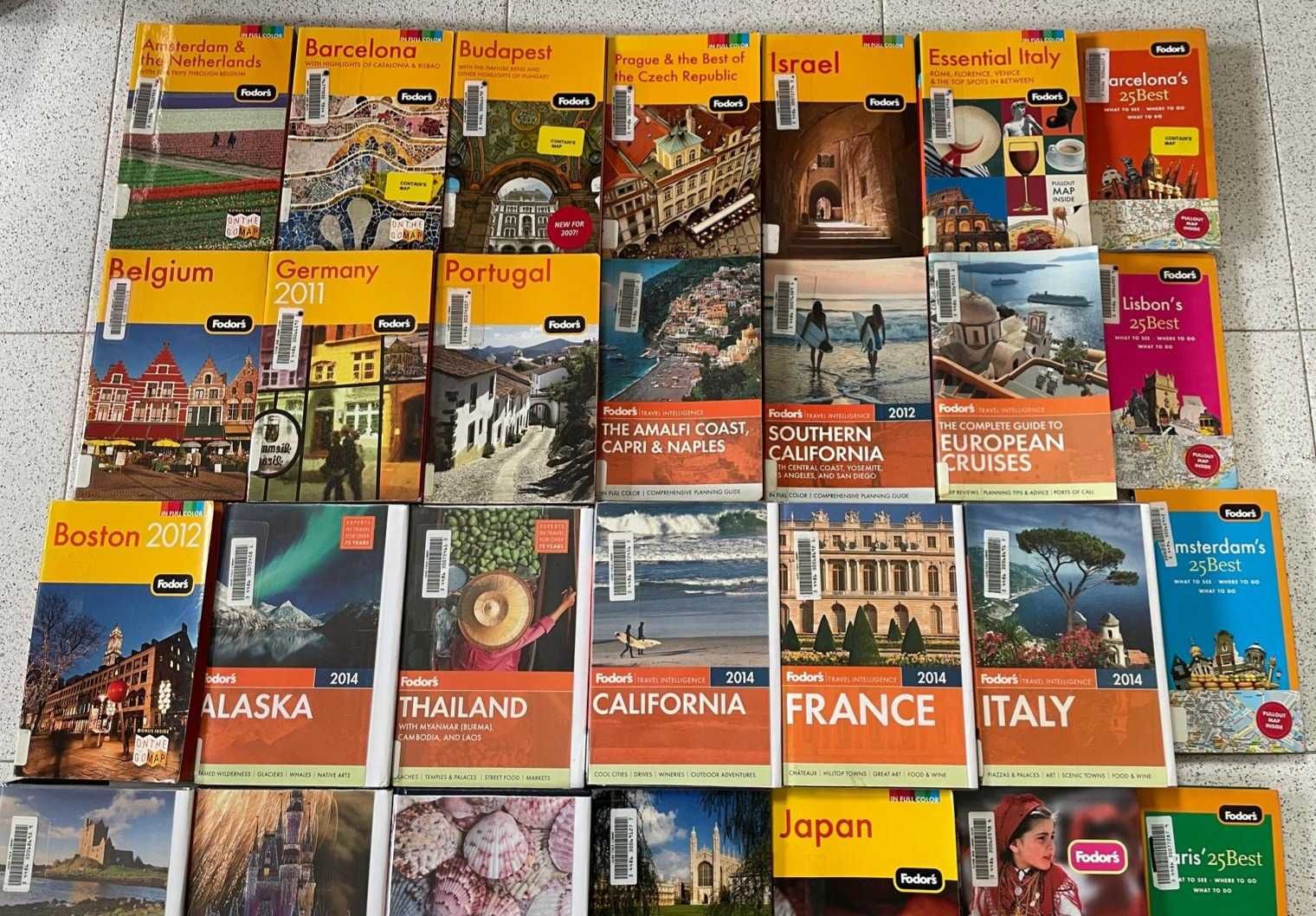 34 Livros & Guias Viagem/Mapas (Fodor´s)